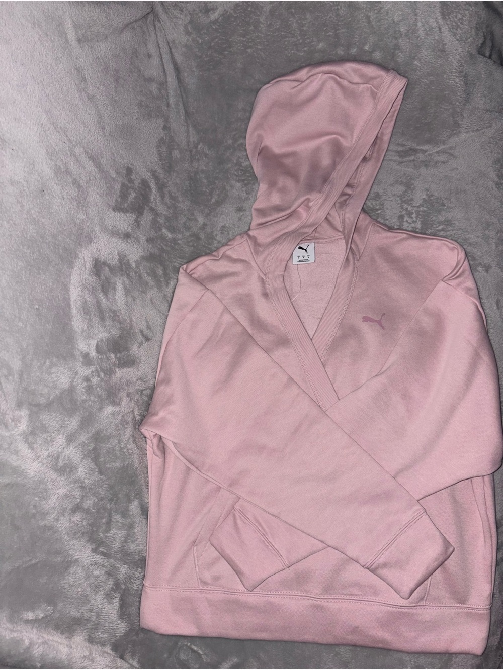 Puma Women's Light Pink V-Neck Pullover Sweater - Picture 8 of 13